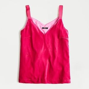 NWT J. Crew Velvet Lined Cami